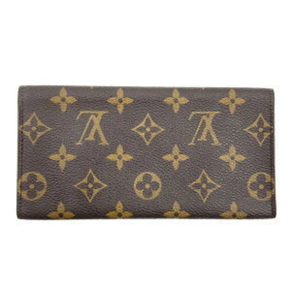 Louis Vuitton Brown Wallet Canvas Long Monogram Porto Bifold - Picture 1 of 7